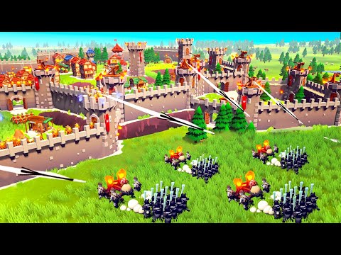 Unstoppable BALLISTA TOWERS vs Monster Siege - SUPER FORTRESS Defense in Becastled!