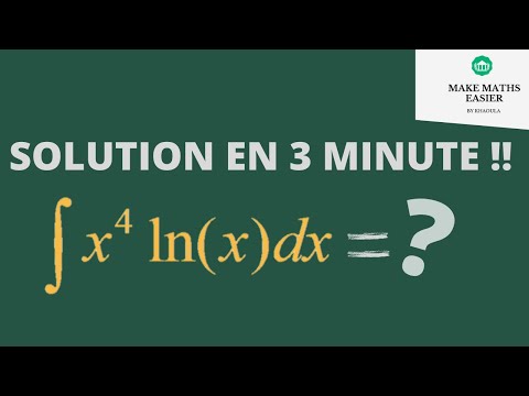 Comment calculer une primitive en  3 minutes?  Méthode DI  ( astuce 3 ). Partie 3