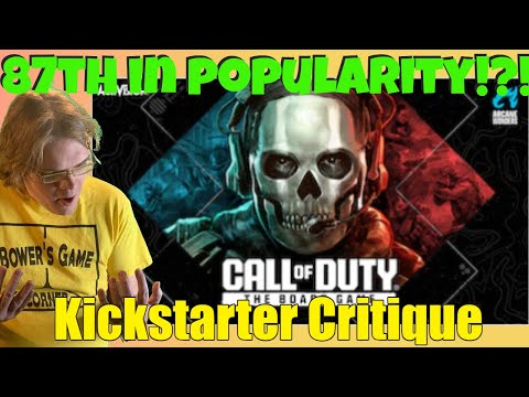 Call Of Duty: The Board Game - Kickstarter Critique Review