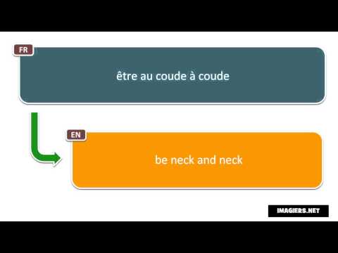 How to pronounce être au coude à coude