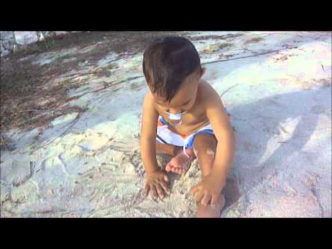 7 months old.Nasser At the Beach