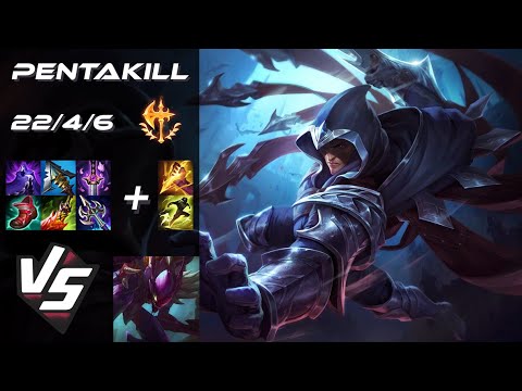 JUNGLE Talon vs Kha'Zix [PENTAKILL] - NA Grandmaster Patch 26.2