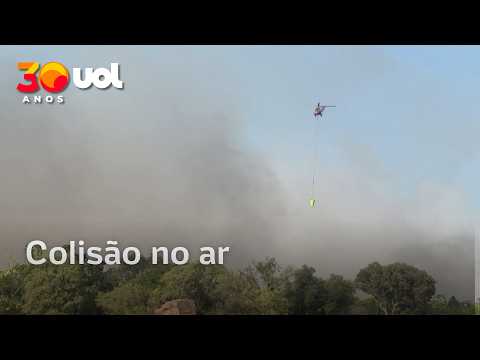 Colisão de helicópteros mata dois pilotos em meio a incêndios florestais