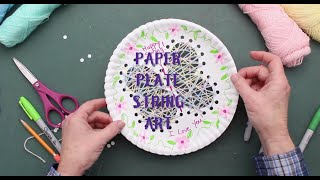 Paper Plate String Art Easy DIY Craft for Kids Full Length Tutorial