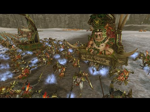 Total War: Warhammer 2 Battle - Lizardmen vs Dark Elves - Slann Mob