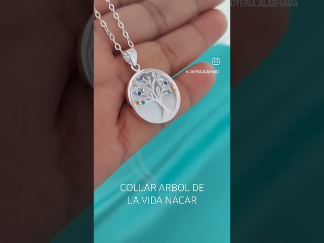 Vídeo relacionado con COAI Collar de Cuero Italiano Genuino para Hombre y Mujer, Collar con Colgante Árbol de la Vida de Obsidiana 60cm