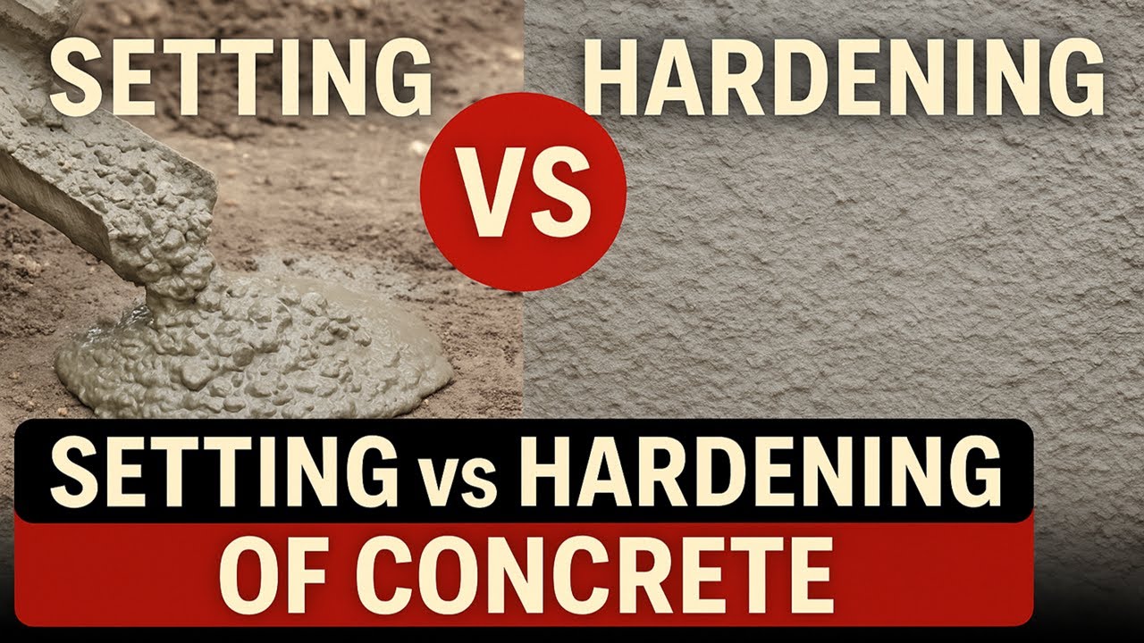 Setting vs Hardening of Concrete