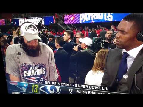 Julian Edelman throwing MVP Shade!