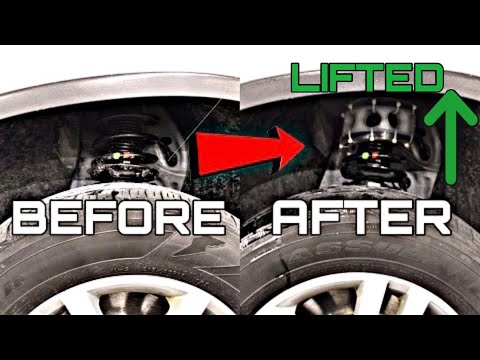 Lifted Up Any Car For $5 | Volkswagen | The Easiest Lift Kit Installation | VW Tiguan Suspension DIY