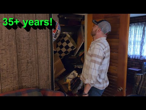 Cleaning out closets that haven't been opened in 35 YEARS!
