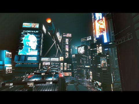 Cyberpunk ASMR Sci-Fi Futuristic City Ambience