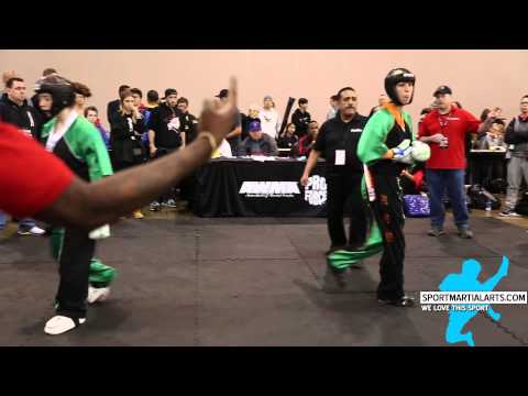 Emma Levy vs Robyn LeBuffe - Women's Team Sparring - Amerikick Internationals 2015