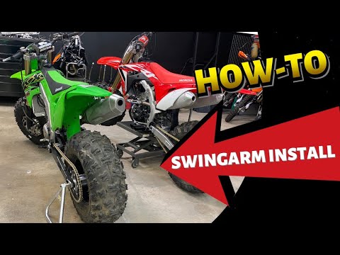 BIG WHEEL  HOW-TO SWING-ARM INSTALL  KX450XC