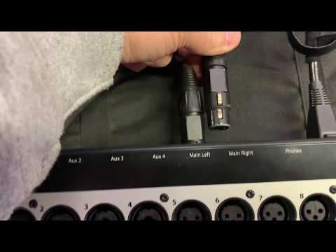 How to connect a Digital Mixing Board to Powered Speakers