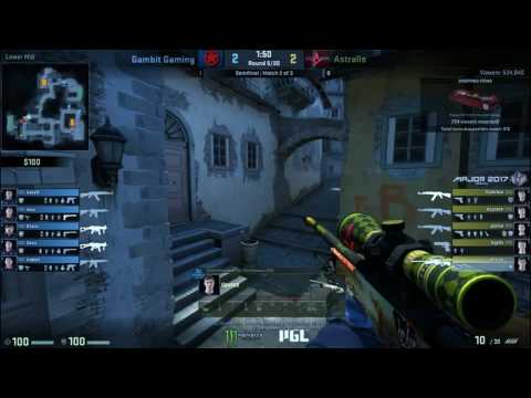 Gambit Gaming vs Astralis Full Match 2017 Map Inferno PGL CSGO