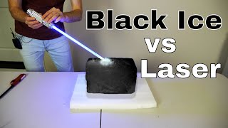 What Happens When You Shine a 5W Burning Laser on Black Ice?