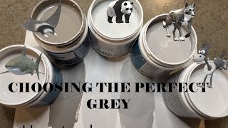 How to choose the  PERFECT GREY Wall Paint  - Flannel Grey  MY GLAM LAUNDRY ROOM SERIES