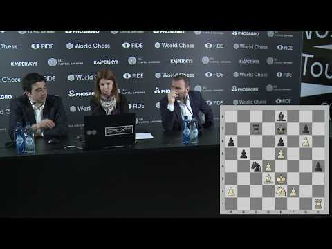 Round 6. Press conference with Mamedyarov and Kramnik