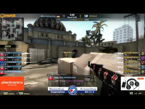 mousesports vs. 3DMAX! | Gruppe D, ESWC Final 2014 | (de_dust2)