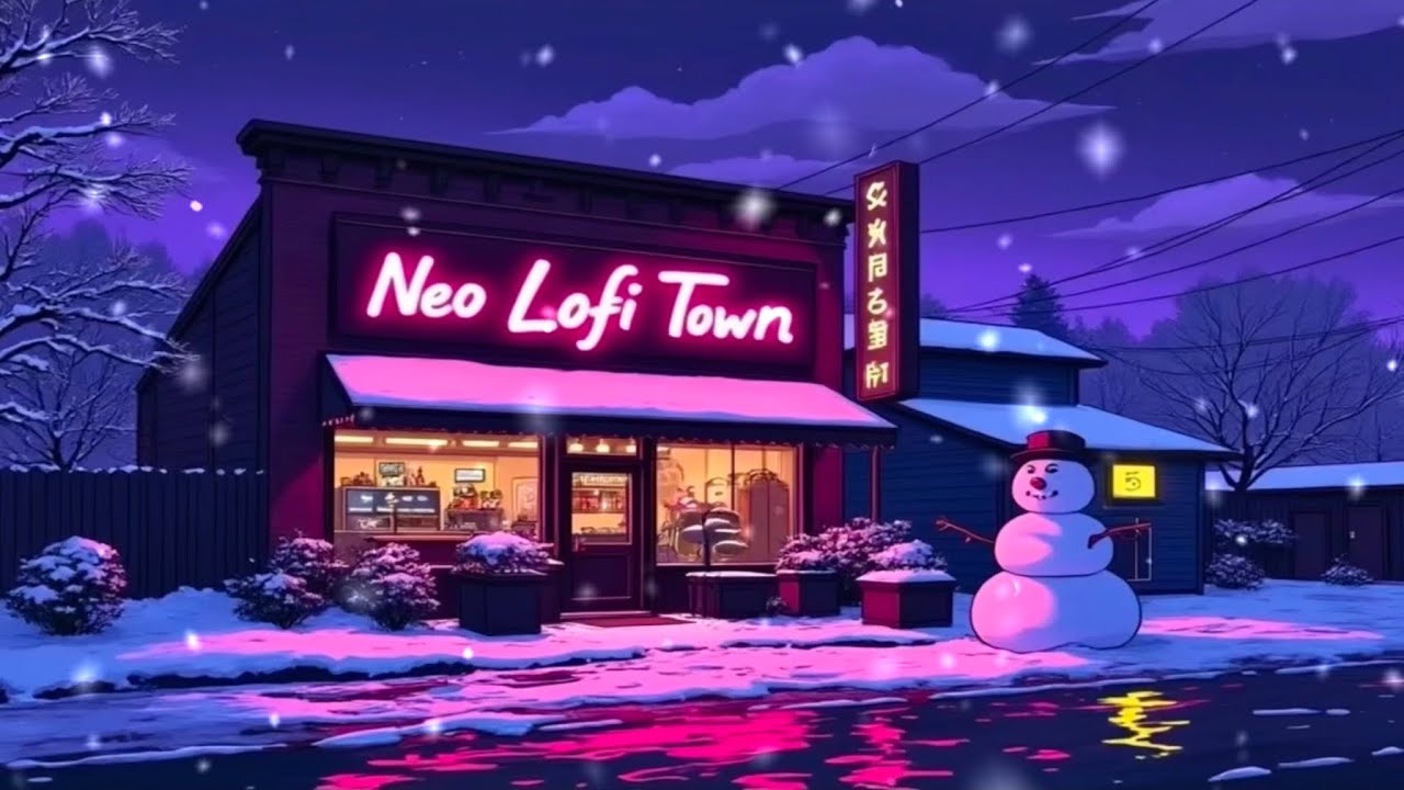 Dreamy Snowy Coffee Shop ☕❄️✨ – Lofi Hip Hop Beats with Enchanting Winter Ambience 🌨️🎶