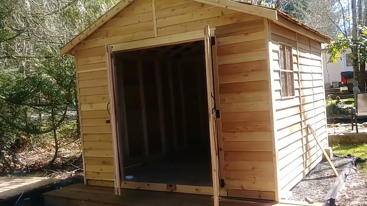 Cedar Shed Kit Build