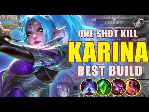 18 Kills!! New Karina One Shot Build, Shutdown All Enemies!! - Build Top 1 Global Karina ~ MLBB