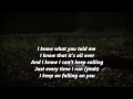 Tom Odell-I Know (Lyrics) 