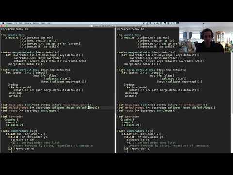 Solving deps.edn monorepo issues with a babashka script