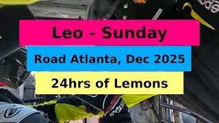 Sunday Race - Leo @ Road Atlanta 2025 - 24hrs of Lemons