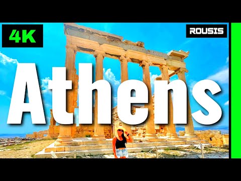 Athens Greece 4K Relaxation Film With Drone [Aerial View]