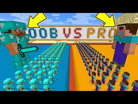 Minecraft ITA - Esercito di NOOB VS Esercito di PRO