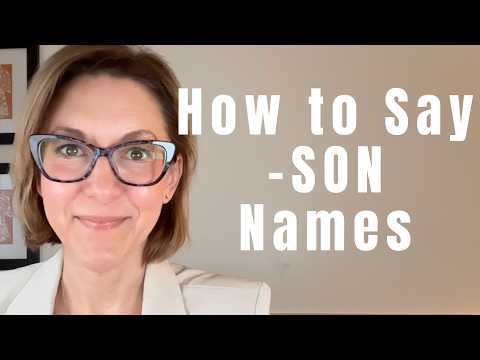 How to Pronounce -SON in Jefferson, Jackson, Johnson & Madison | American #English Reduced Syllables