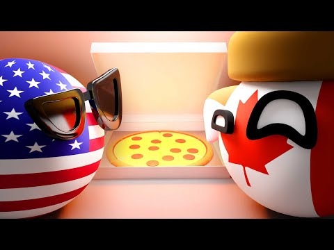 HOW TO DIVIDE PIZZA | Countryballs Animation