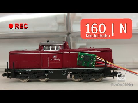 Decoder Einbau Fleischmann V100 / BR 212 / Digitalisierung einer Modelleisenbahn in Spur N
