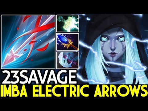 23SAVAGE [Drow Ranger] Imba Arrows Mjollnir + Scepter Epic Pro Game 7.22 Dota 2