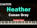 Conan Gray - Heather Karaoke Piano & Strings