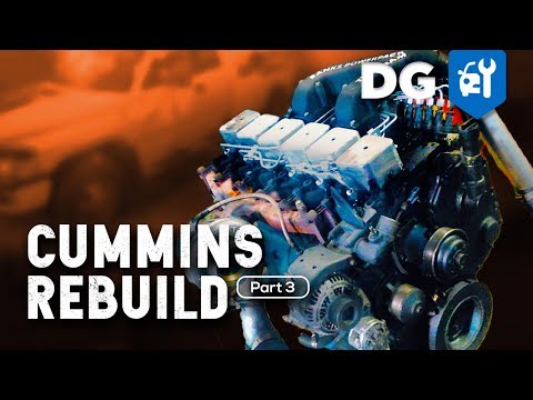 How To Rebuild A 5.9 Cummins 12v Diesel In A Million Mile Dodge #1Mil12v (Part 3)