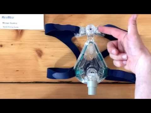 Schlafapnoe - Beatmung - Mirage Quattro - Vollgesichts Maske Fullface