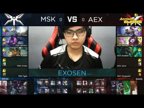Pro Gaming Series 2017 Summer Split Week 3 Day 2 - MSK vs AEX Game 1/2