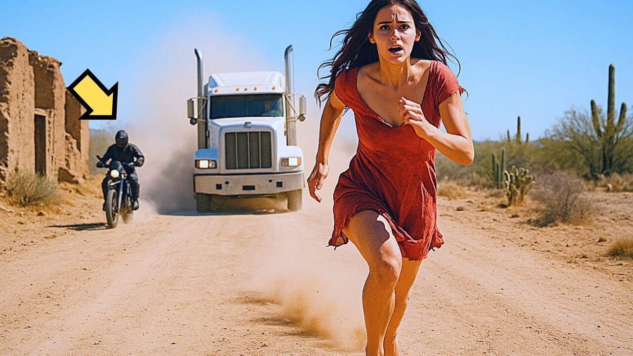 Eu vi que ela estava fugindo e entrei com meu caminhão no meio