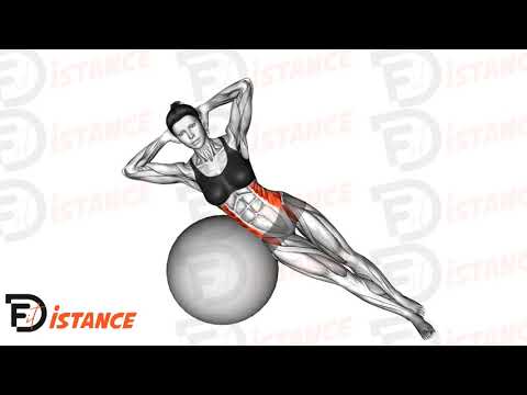 Exercice Flexion latérale sur ballon (Swiss Ball)