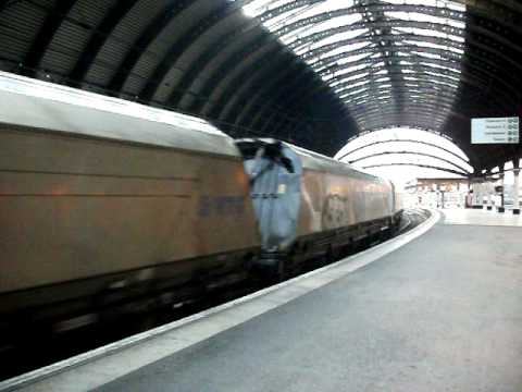 CLASS 20`s - waiting for 66 707 - YORK - 8th DECEMBER 2011