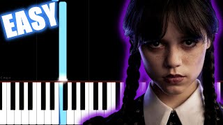 Bloody Mary - Lady Gaga | Wednesday - SLOW EASY Piano Tutorial