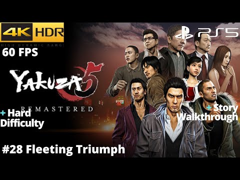 Yakuza 5 Remastered (PS5) - #28 Fleeting Triumph HARD WALKTHROUGH No Commentary