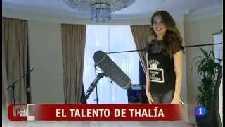 Thalia entrevistada en Madrid  por &#39;Habítame siempre&#39; disco, dedicado a su madre.