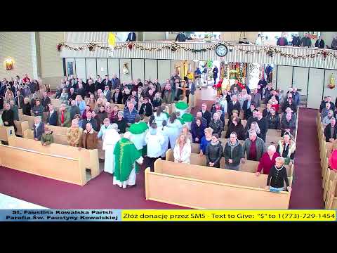 3 Niedziela Zwykla. Msza Święta w par. Św. Faustyny w Chicago - 01.22.2023