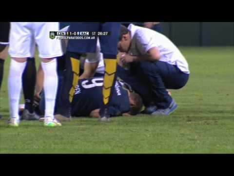 Expulsión de Sánchez. Central 1 - Racing 0. Semifinales. Copa Argentina 2015. FPT.
