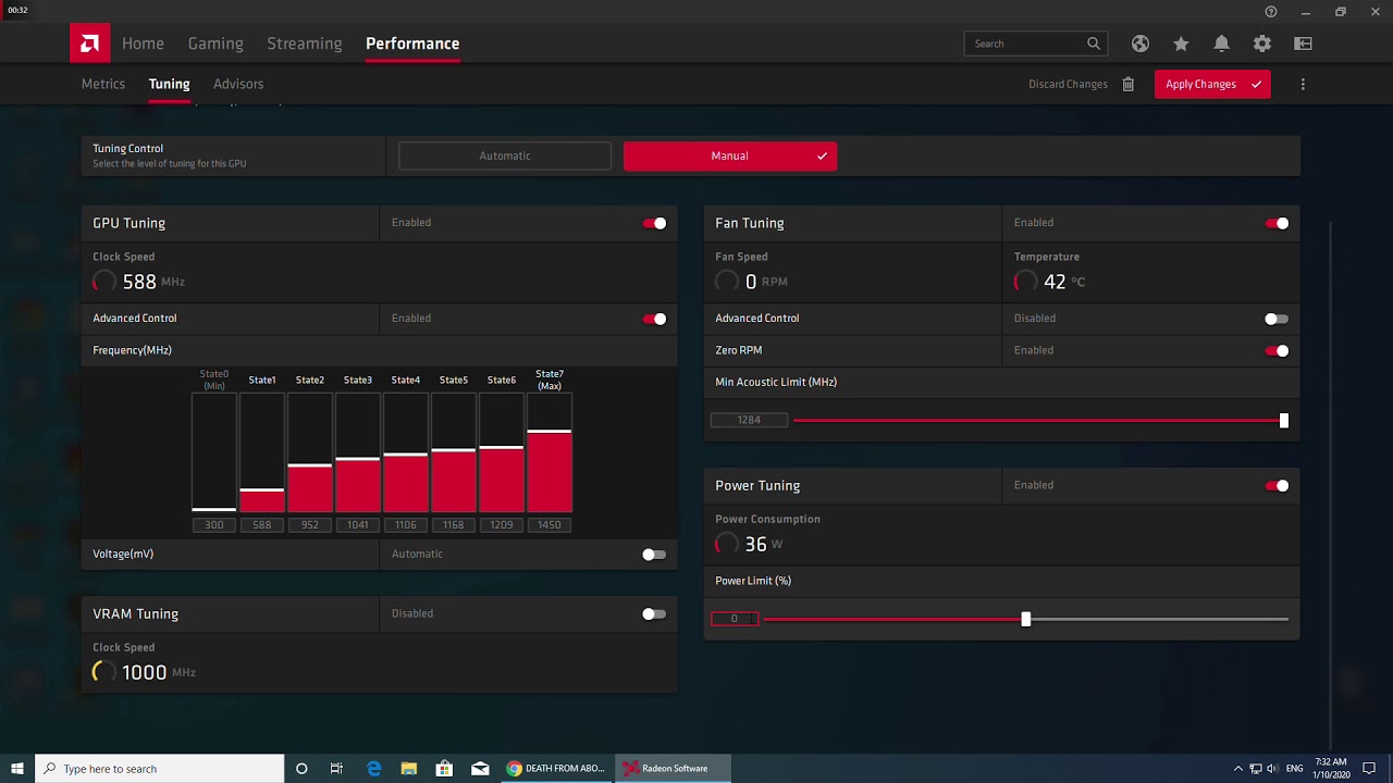 how to overclock using amd Radeon software
