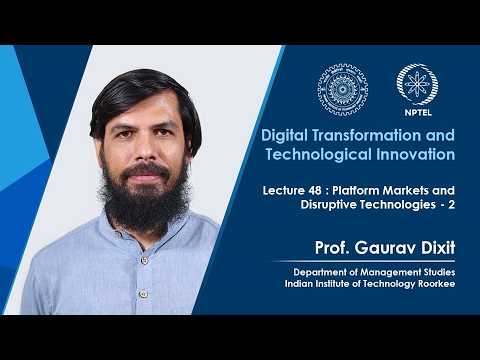 Digital Transformation and Technological Innovation Promo Video by Prof Gaurav Dixit IIT Roorkee