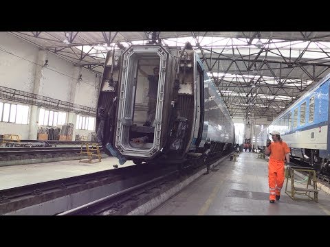 Spojování opravené jednotky Pendolino 680.003